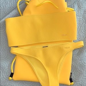 Yellow Triangl Bikini